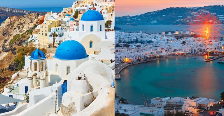 ¿Qué es más caro Santorini o Mykonos?